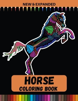 Horse Coloring Book (New & Expanded): Unique Art And Designs For Kids (4-12), Boys and Girls by Point, Print