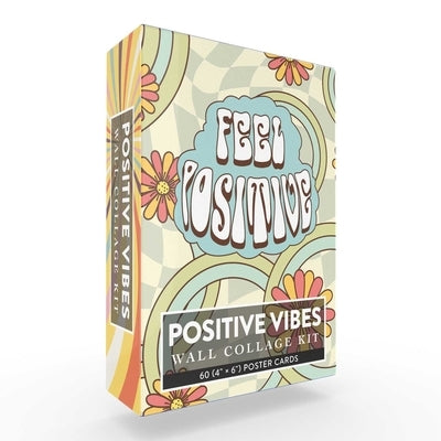 Positive Vibes Wall Collage Kit: 60 (4 × 6) Poster Cards by Adams Media
