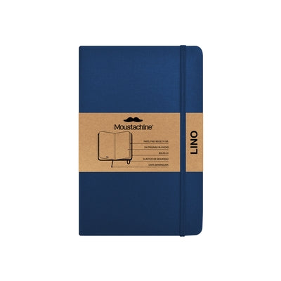 Moustachine Classic Linen Pocket Dark Blue Blank Hardcover by Moustachine