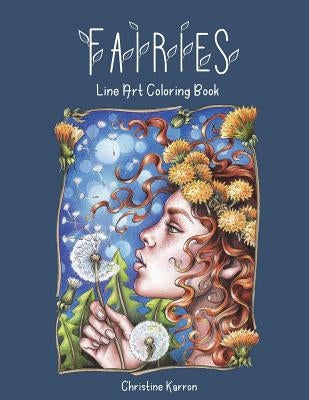 Fairies Line Art Coloring Book by Karron, Christine