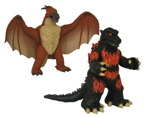 Burning Godzilla and Rodan Vinimate 2 Pack by Diamond Select