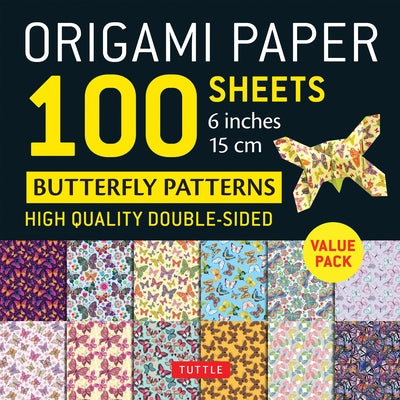 Origami Paper 100 Sheets Butterfly Patterns 6 (15 CM) by Tuttle Studio