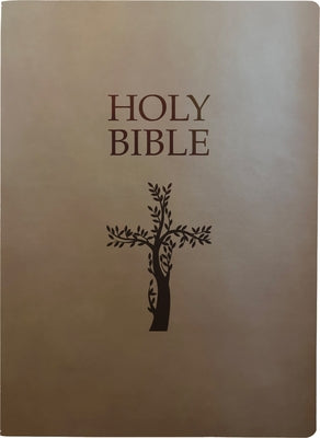 KJV Holy Bible, Cross Design, Large Print, Coffee Ultrasoft: (Red Letter, Brown, 1611 Version) by Whitaker House