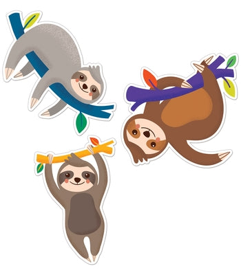 One World Sloths Cutouts by Carson Dellosa Education