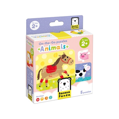 On-The-Go Puzzles Animals 2+ Toddler Puzzle by Banana Panda