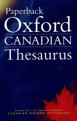 Paperback Oxford Canadian Thesaurus by Pontisso, Robert