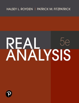 Real Analysis by Royden, Halsey