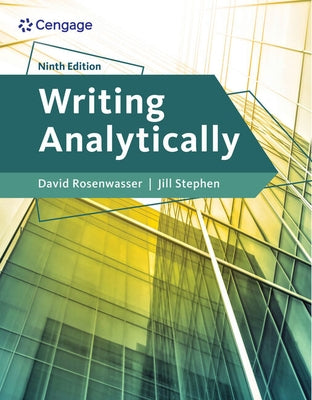 Writing Analytically by Rosenwasser, David