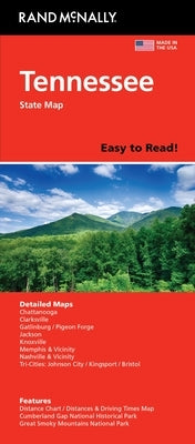 Rand McNally Easy to Read: Tennessee State Map by Rand McNally