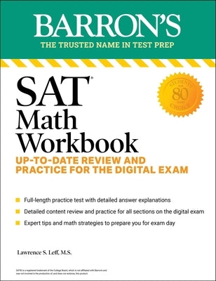 SAT Math Workbook: Up-To-Date Practice for the Digital Exam by Barron's Educational Series