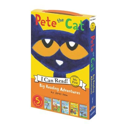 Pete the Cat: Big Reading Adventures: A Box of 5 Groovy Books by Dean, James