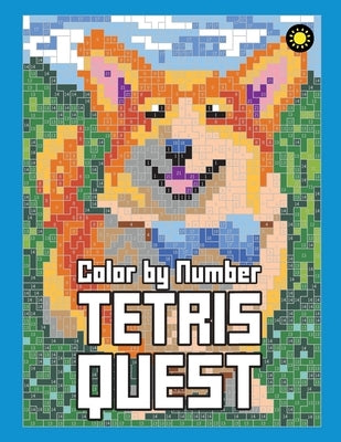 Tetris Quest Color By Number: Color Quest Activity Coloring Book for Adults Relaxation by Drawing, Sunlife