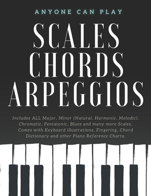 Essential Piano Scales, Chords & Arpeggios Guide - Complete Collection: 3 levels in 1 (Beginner to Advanced): Fingering, Keyboard illustration, Chord by Dominguez, Jane
