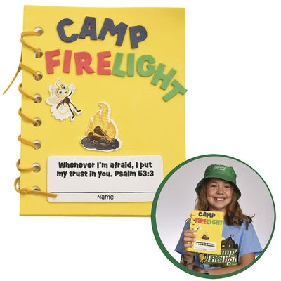 Vacation Bible School (Vbs) 2024 Camp Firelight Camp Journal Craft (Pkg of 12): A Summer Camp Adventure with God by Cokesbury