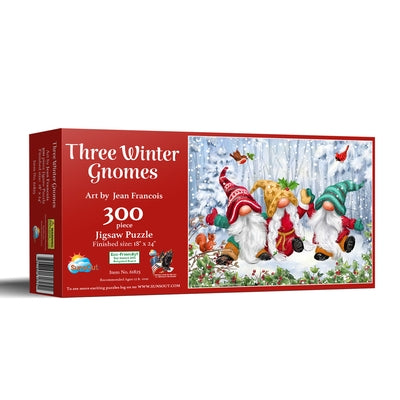 Three Winter Gnomes 300 PC Puzzle by Francois, Jean