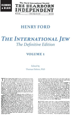 The International Jew: The Definitive Edition (Volume One) by Ford, Henry