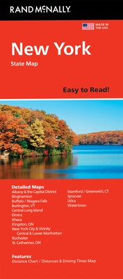 Rand McNally Easy to Read Folded Map: New York State Map by Rand McNally