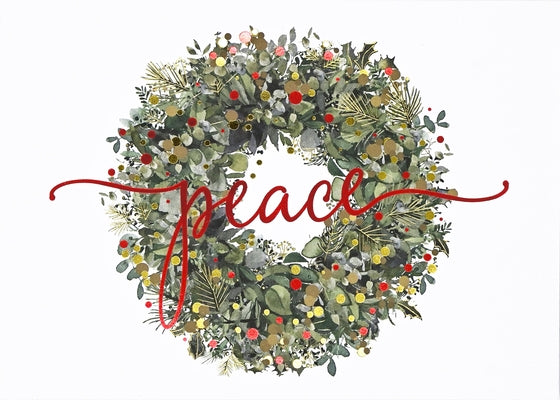Wreath of Peace Deluxe Boxed Holiday Cards by 