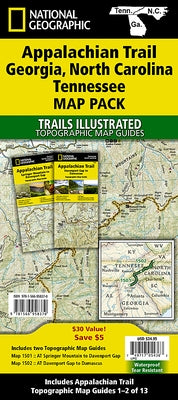 Appalachian Trail: Georgia, North Carolina, Tennessee [Map Pack Bundle] by National Geographic Maps