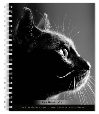 The Browntrout Portrait Series: The Regal Cat 2025 6 X 7.75 Inch Spiral-Bound Wire-O Weekly Engagement Planner Calendar New Full-Color Image Every Wee by Browntrout