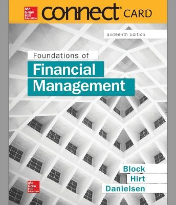Connect 1-Semester Access Card for Foundations of Financial Management by Block, Stanley B.