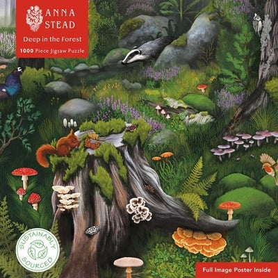 Adult Sustainable Jigsaw Puzzle Anna Stead: Deep in the Forest: 1000-Pieces. Ethical, Sustainable, Earth-Friendly by Flame Tree Studio