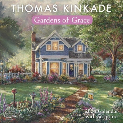 Thomas Kinkade Gardens of Grace with Scripture 2024 Wall Calendar by Kinkade, Thomas