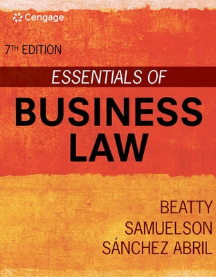 Essentials of Business Law by Beatty, Jeffrey F.