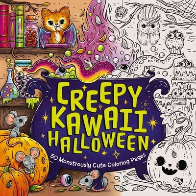 Creepy Kawaii Halloween: 50 Monstrously Cute Coloring Pages by Editors of Cider Mill Press