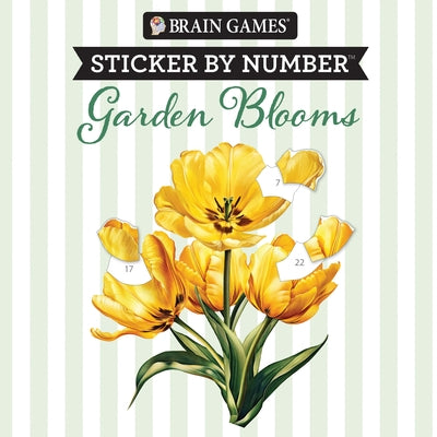 Brain Games - Sticker by Number Compact Edition: Garden Blooms 7x7 Inches Travel Size Activity Book for Adults & Kids 7+ by Publications International Ltd