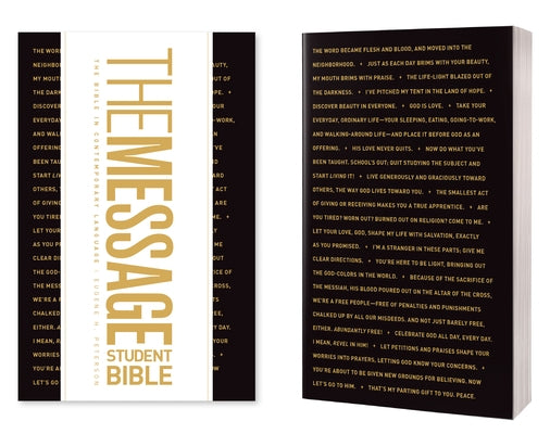 The Message Student Bible (Softcover) by Peterson, Eugene H.