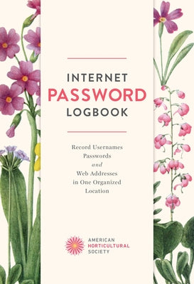 Internet Password Logbook by American Horticultural Society