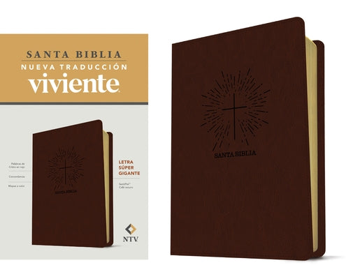 Santa Biblia Ntv, Letra Súper Gigante (Sentipiel, Café Oscuro, Letra Roja) by Tyndale