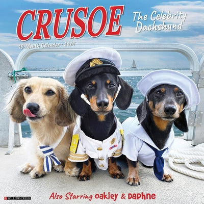 Crusoe the Celebrity Dachshund 2024 12 X 12 Wall Calendar by Ryan Beauchesne