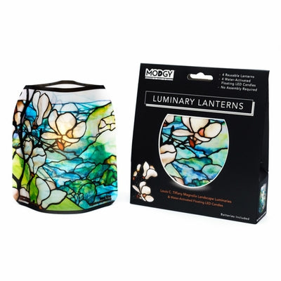 Louis C. Tiffany-Magnolia Luminary Set [With Battery] by Modgy