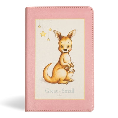KJV Great and Small Bible, Pink Leathertouch: A Keepsake Bible for Babies by Holman Bible Publishers