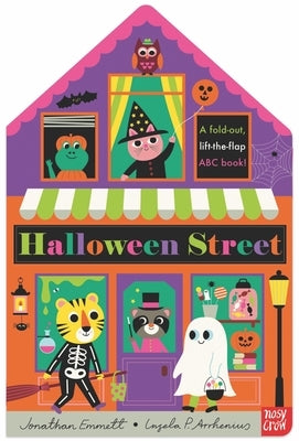 Halloween Street: A Fold-Out, Lift-The-Flap ABC Book! by Emmett, Jonathan