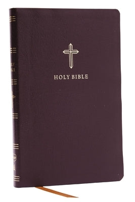 NKJV Holy Bible, Ultra Thinline, Burgundy Bonded Leather, Red Letter, Comfort Print by Thomas Nelson