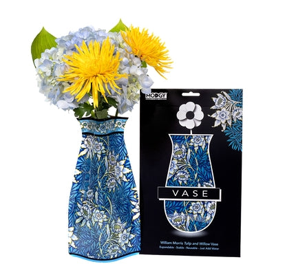 William Morris Tulip & Willow Vase in Retail Packaging by Modgy