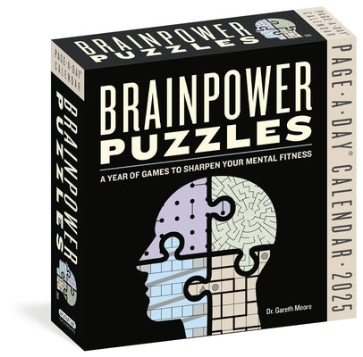 Brainpower Puzzles Page-A-Day(r) Calendar 2025: A Year of Games to Sharpen Your Mental Fitness by Moore, Gareth