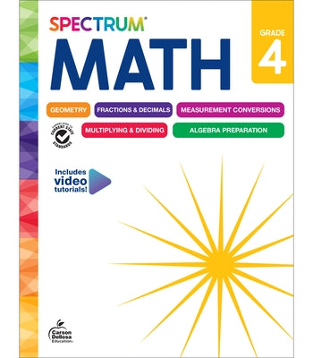 Spectrum Math Workbook, Grade 4 by Spectrum