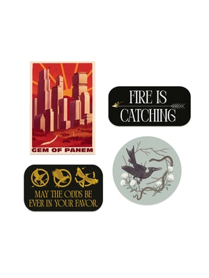 The Hunger Games: Assorted Stickers - Sticker Set of 4 by Out of Print