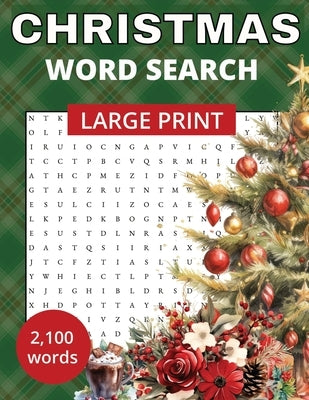 Christmas Word Search: 100 themed puzzles Large Print by Hearthside Press