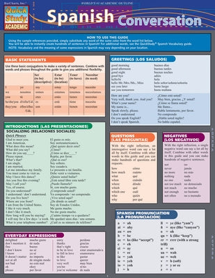 Spanish Conversation: Quickstudy Laminated Reference Guide by Arnet, Liliane