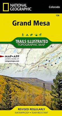 Grand Mesa Map by National Geographic Maps