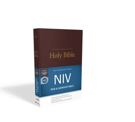 NIV, Pew and Worship Bible, Hardcover, Burgundy by Zondervan