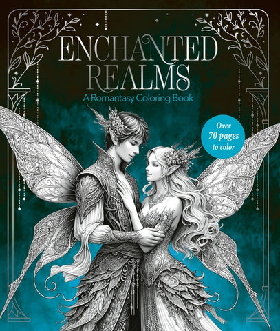 Enchanted Realms: A Romantasy Coloring Book by Farshore