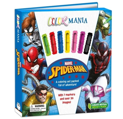 Marvel Spider-Man: Colormania: With 7 Felt Tip Pens and 30 Pages of Coloring by Igloobooks