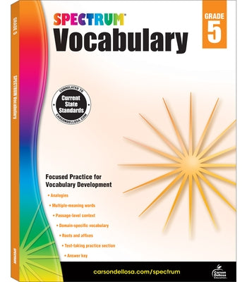 Spectrum Vocabulary, Grade 5: Volume 88 by Spectrum