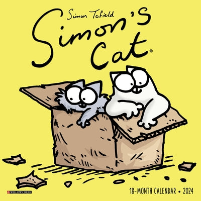 Simon's Cat 2024 7 X 7 Mini Wall Calendar by Simon Toefield